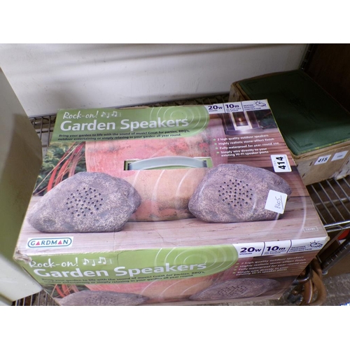 414 - GARDEN ROCK SPEAKERS