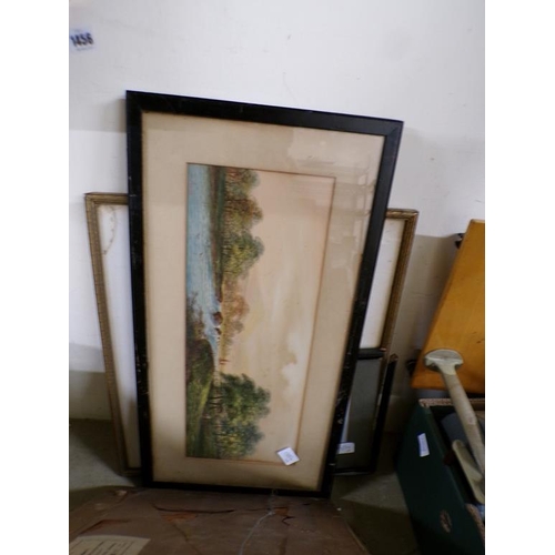 431 - QTY OF FRAMED WATERCOLOUR - COASTAL SCENES ETC