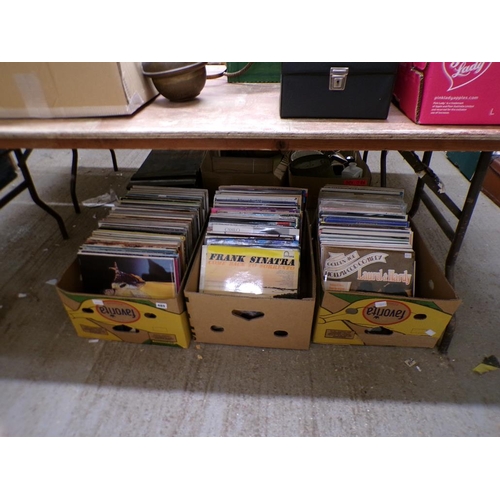 485 - THREE BOXES OF MIXED RECORDS