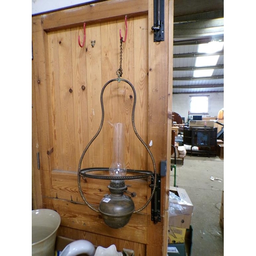 491 - HANGING OIL LAMP