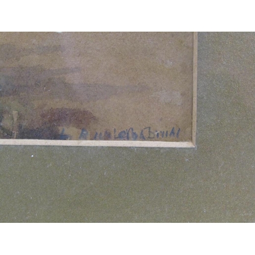 1254 - TWO 19C PAINTINGS - L BURLEIGH BRUHL, RIVERSCAPES