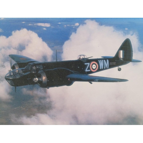 1257 - THREE F/G COLOURED WW2 AIRCRAFT PRINTS