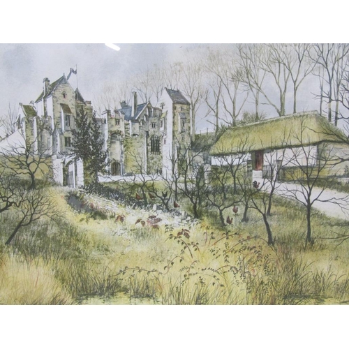 1270 - JEREMY KING - EUROPEAN RESIDENCE, F/G LIMITED EDITION PRINT, 40CM  X 63CM