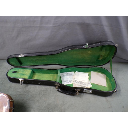 1421 - VIOLIN IN CASE - 60.5cms