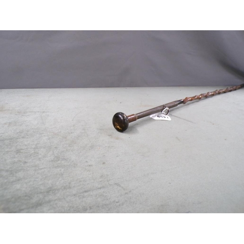 1459 - 19c WAGER GROUND STICK - 88cms L