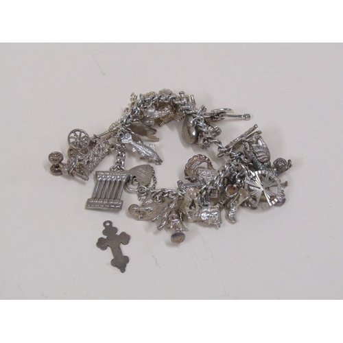 1544 - SILVER CHARM BRACELET