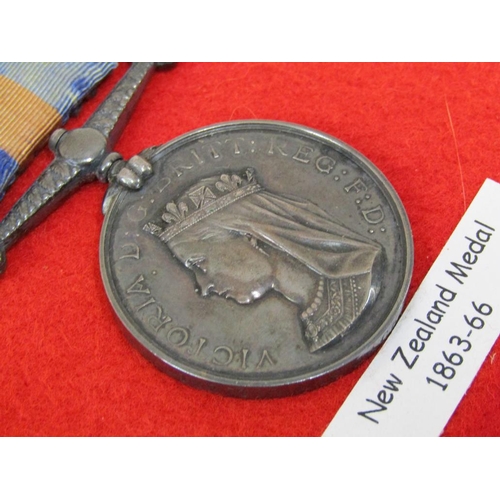 1553 - VICTORIAN NEW ZEALAND MEDAL 1863-1866 AWARDED TO 122 THOMAS JACKSON 43rd