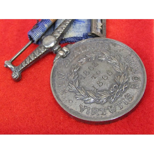 1553 - VICTORIAN NEW ZEALAND MEDAL 1863-1866 AWARDED TO 122 THOMAS JACKSON 43rd