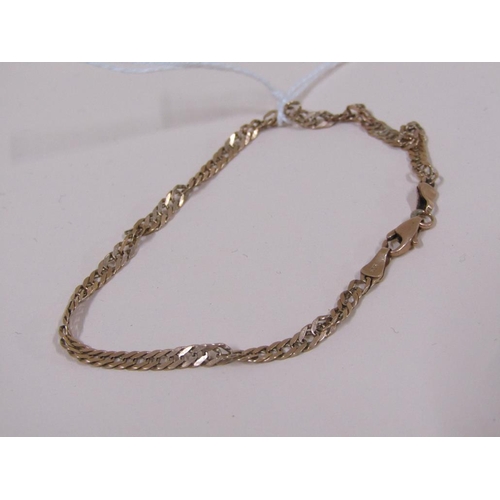 1609 - 14ct GOLD BRACELET 3.3g