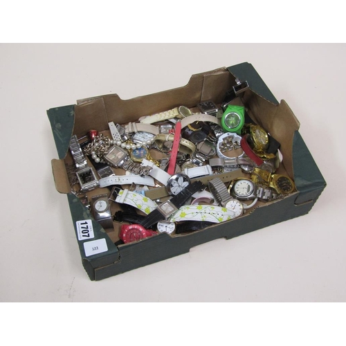 1707 - BOX OF MIXED WATCHES