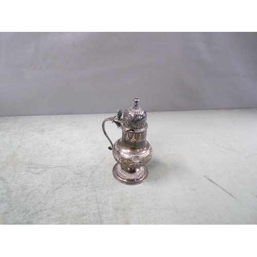 1719 - ANTIQUE SILVER SUGAR SHAKER THAT HAS BEEN RE-PURPOSED AS A JUG 4.7ozt