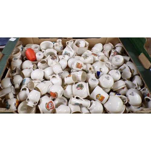 1852 - BOX OF CRESTED CHINA