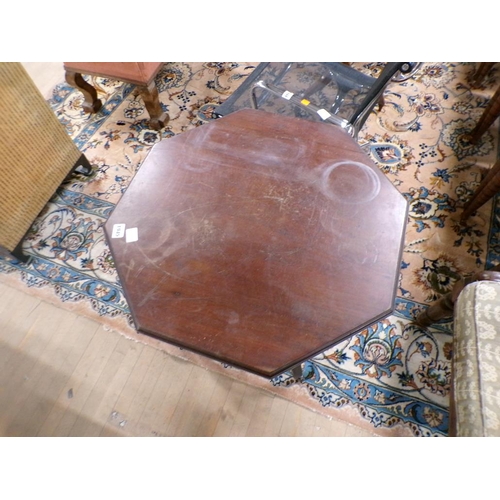 1945 - LATE VICTORIAN OCTAGONAL CENTRE TABLE 61 x 70 cms