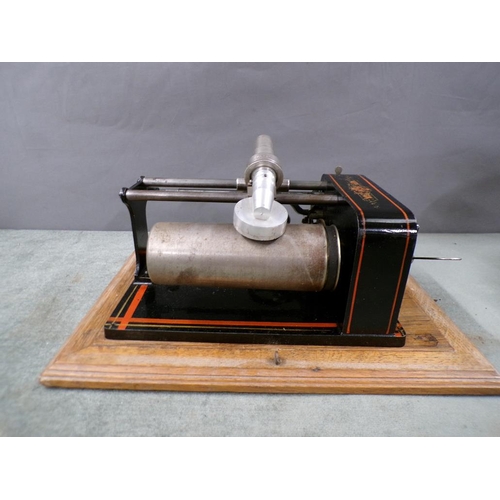 1377 - EARLY 20C BOXED PHONOGRAPH