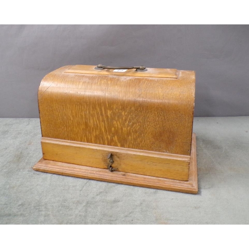 1377 - EARLY 20C BOXED PHONOGRAPH