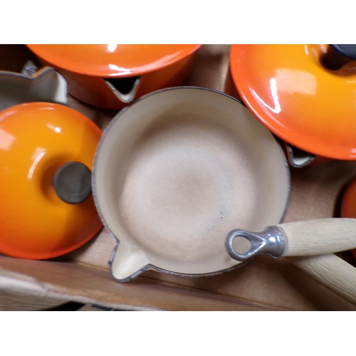 188 - LE CREUSET PANS AND POTS