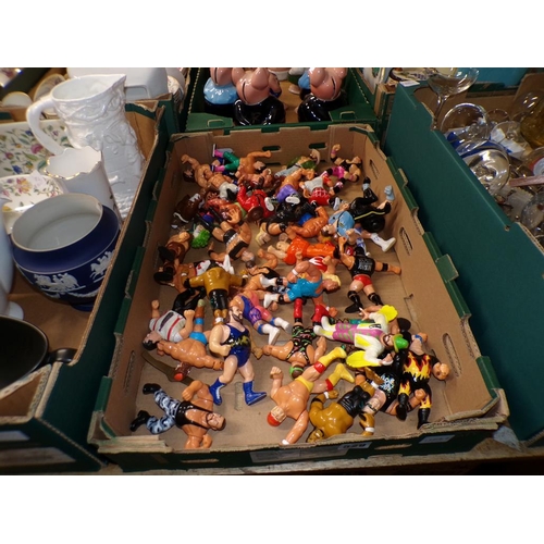 529 - COLLECTION OF WRESTLING FIGURES