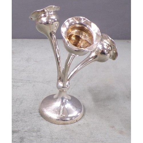 1739A - EDWARDIAN SILVER CASED EPERGNE, BIRMINGHAM 1908