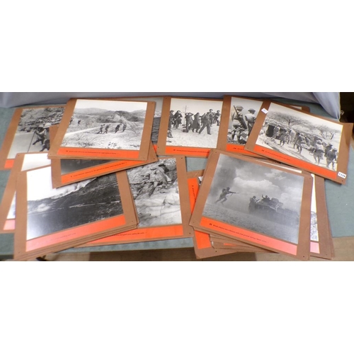 1339 - APPROX 40 B&W PHOTOGRAPHS OF VARIOUS WW2 SCENES