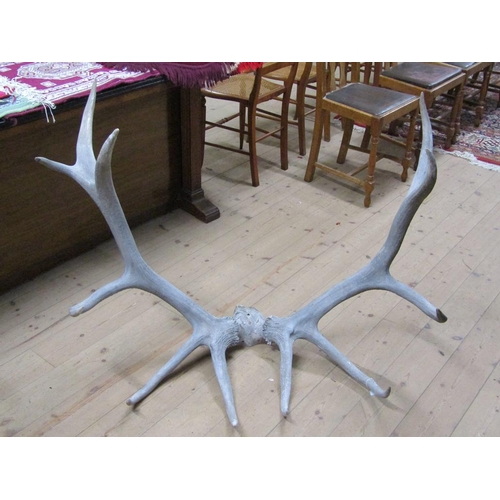 1327A - PAIR OF LARGE ANTLERS, 105CM W, 93CM H