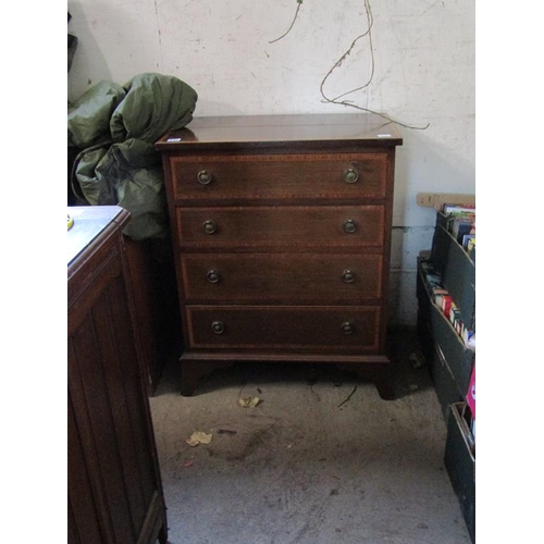 530 - INLAID FOUR DRAWER CHEST