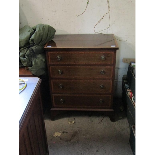 530 - INLAID FOUR DRAWER CHEST