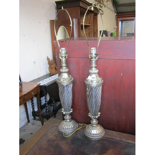 533 - PAIR OF TABLE LAMPS