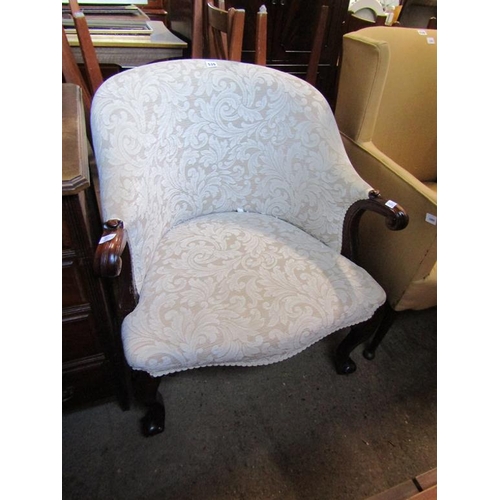 535 - UPHOLSTERED TUB CHAIR