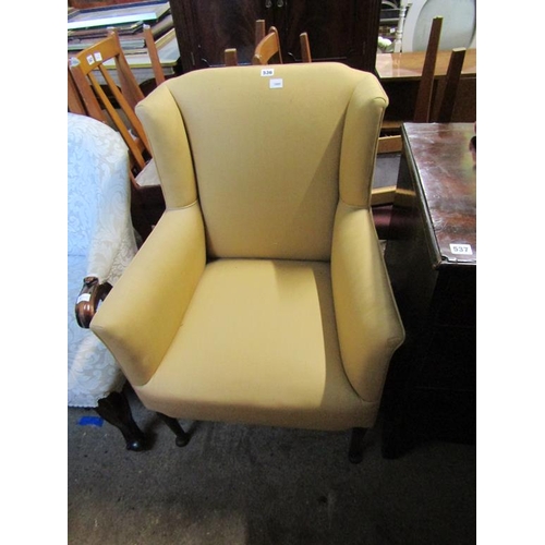 536 - WING BACKED ARMCHAIR