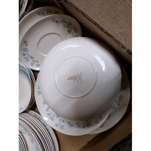 130 - BOX OF ROYAL DOULTON APRIL SHOWERS TABLEWARES