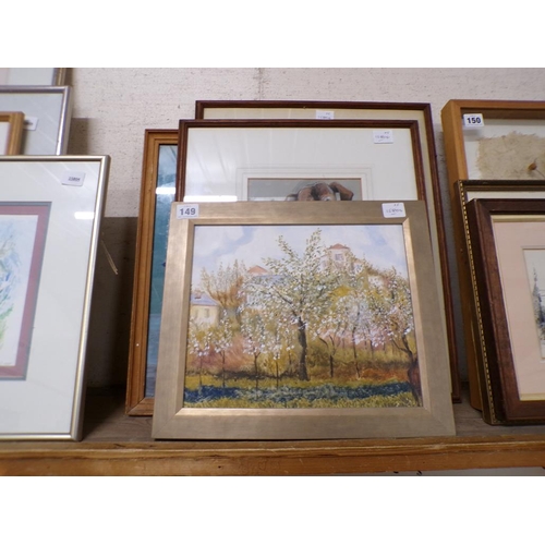 149 - QTY OF FRAMED WATERCOLOURS