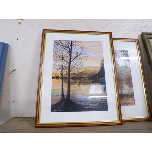 152 - THREE FRAMED WATERCOLOURS - RIVERSCAPES ETC