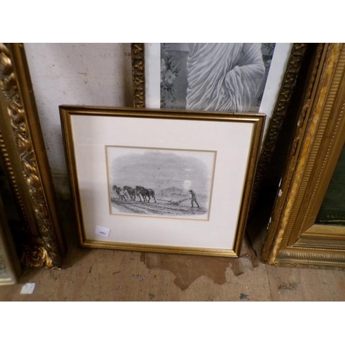 158 - TWO FRAMED B&W PRINTS