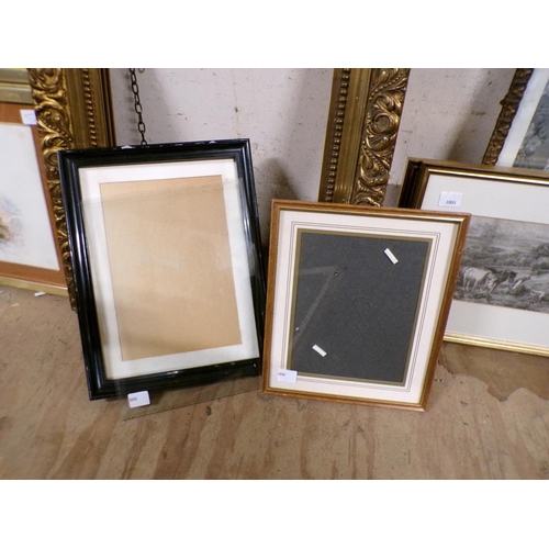 160 - QTY OF FRAMES TO INCL GILT