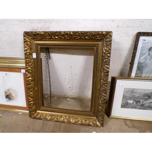 160 - QTY OF FRAMES TO INCL GILT