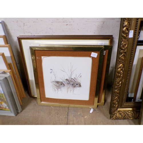 161 - FRAMED PRINTS TO INCL WILDLIFE