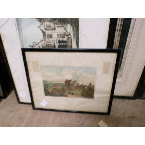 164 - QTY OF FRAMED PRINTS AND ENGRAVINGS