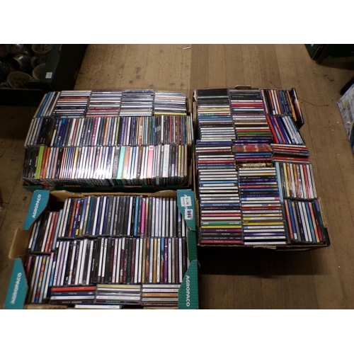 198 - THREE BOXES OF CD'S