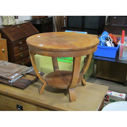 632 - ART DECO WALNUT TABLE