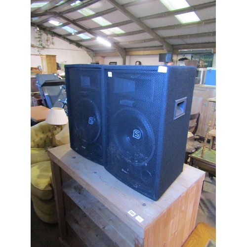 738 - TWO SKYTEC SPEAKERS