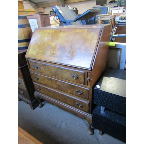 742 - WALNUT VENEERED BUREAU