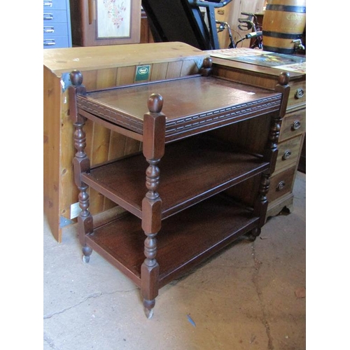 746 - OLD CHARM OAK TEA TROLLEY