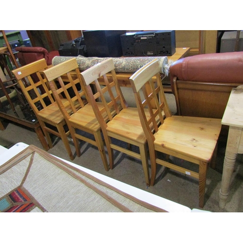 784 - FOUR PINE DINING CHAIRS