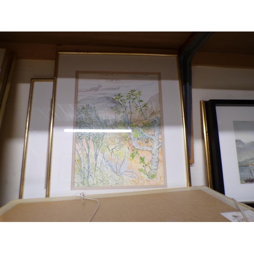 444 - COLLECTION OF FRAMED WATERCOLOURS