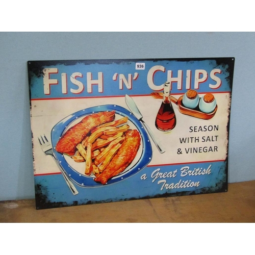 936 - FISH N CHIPS SIGN