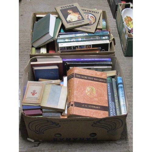 372 - TWO BOXES OF MIXED BOOKS