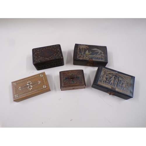 1306 - COLLECTION OF 19C AND EDWARDIAN BOXES