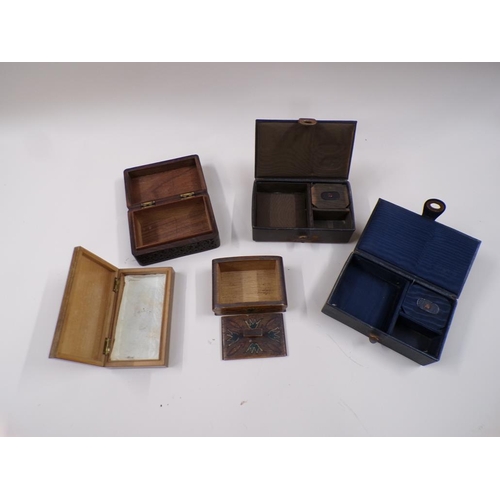 1306 - COLLECTION OF 19C AND EDWARDIAN BOXES