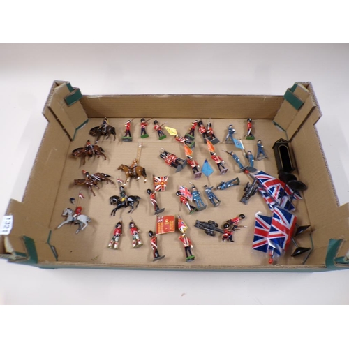 1321 - COLLECTION OF COLD PAINTED MILITARY FIGURES - BRITAINS STYLE