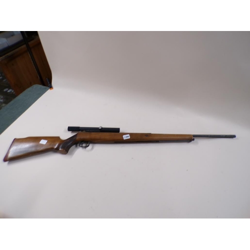 1386 - AIR RIFLE AND SCOPE, 119CM L